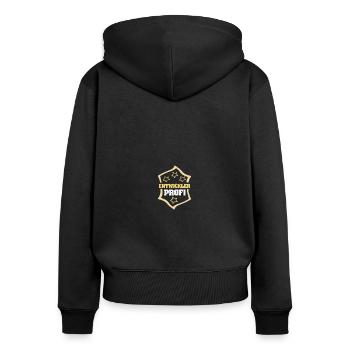 Occupation Developer - Women's Premium Organic Zip Hoodie - black - Back - Julia (174cm)