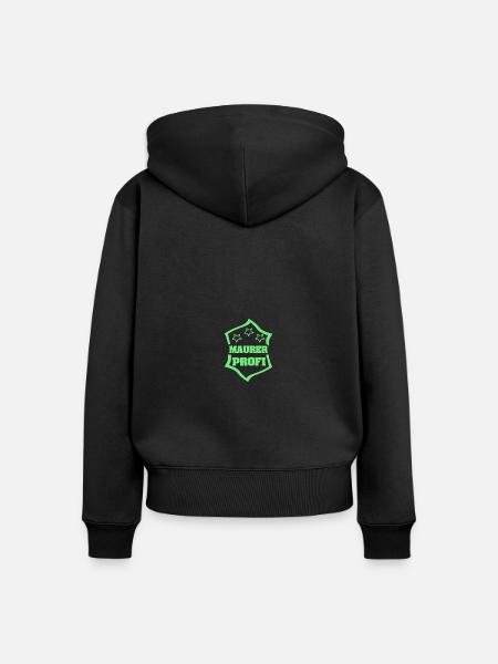 Beruf Maurer - Frauen Premium Bio Zip Hoodie - Schwarz
