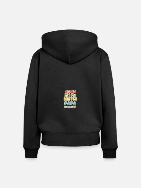 Baby Aidan - Frauen Premium Bio Zip Hoodie - Schwarz