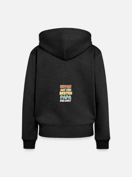 Geschenk für Bryan - Frauen Premium Bio Zip Hoodie - Schwarz