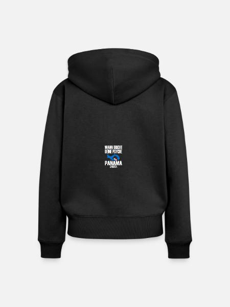 Panama Psyche 2022 - Frauen Premium Bio Zip Hoodie - Schwarz