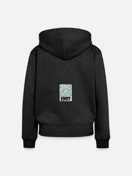 Nummer 1997 - Frauen Premium Bio Zip Hoodie - Schwarz