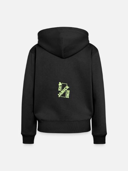 Couple Janick - Frauen Premium Bio Zip Hoodie - Schwarz