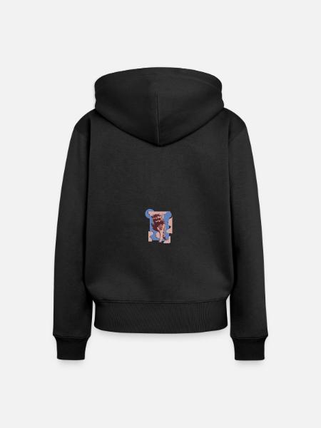 Wildtiere - Frauen Premium Bio Zip Hoodie - Schwarz