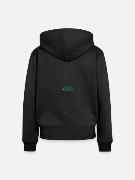 Mama Bear - Frauen Premium Bio Zip Hoodie - Schwarz
