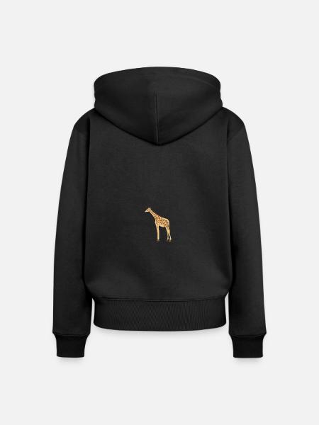 Wildtiere - Frauen Premium Bio Zip Hoodie - Schwarz