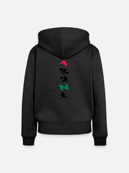 4 Gears Graffiti - Frauen Premium Bio Zip Hoodie - Schwarz