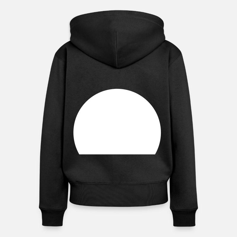 Segment - Sweat à capuche zippé Premium bio Femme - noir