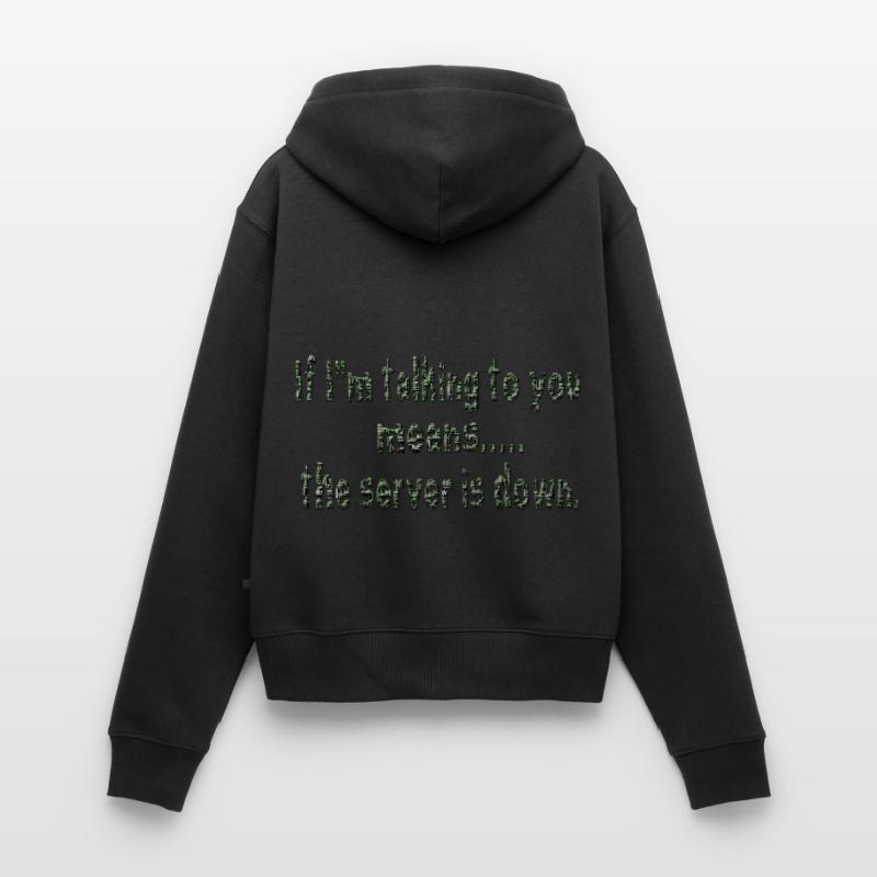 Hacking hacker hacker computer cybersecurity Women's Premium Organic Zip Hoodie