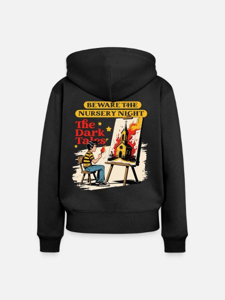 Okkultismus Dämonologie Tarot - Frauen Premium Bio Zip Hoodie - Schwarz