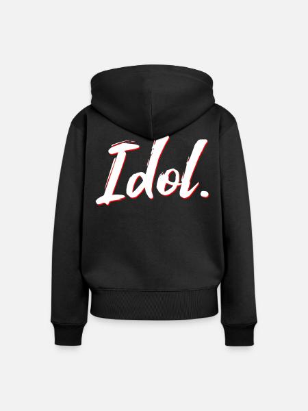 Idol neu - Frauen Premium Bio Zip Hoodie - Schwarz