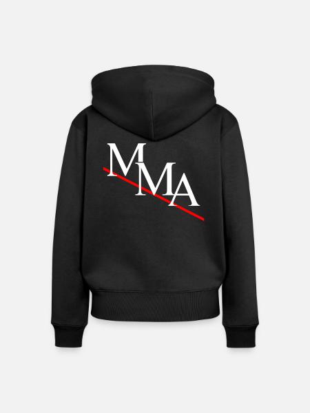MMA - Frauen Premium Bio Zip Hoodie - Schwarz