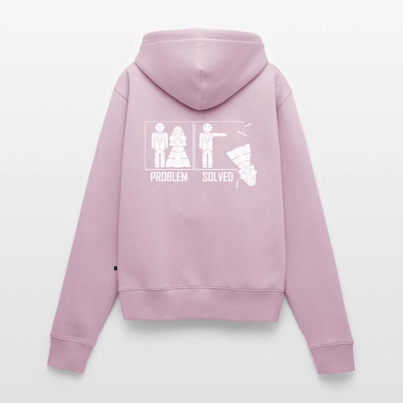Problem Solved - Ehe Problem Scheidung Lösung Frauen Premium Bio Zip Hoodie