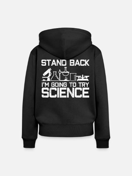 Science - Frauen Premium Bio Zip Hoodie - Schwarz