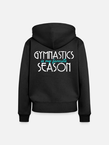 Gymnastik - Frauen Premium Bio Zip Hoodie - Schwarz