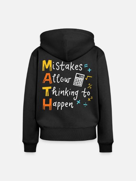 Mathelehrer - Frauen Premium Bio Zip Hoodie - Schwarz