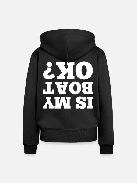 Sportboot Schnellboot - Frauen Premium Bio Zip Hoodie - Schwarz