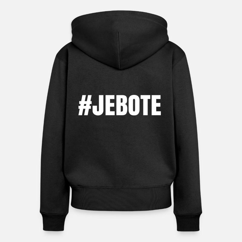 Balkan geschenk für Jebote oder Jebiga serbien - Frauen Premium Bio Zip Hoodie - Schwarz
