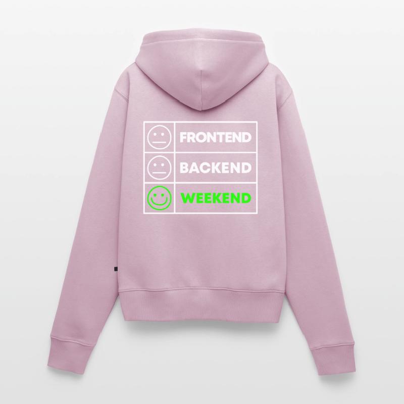 Programmierer Geschenk für Informatiker und Coder Frauen Premium Bio Zip Hoodie