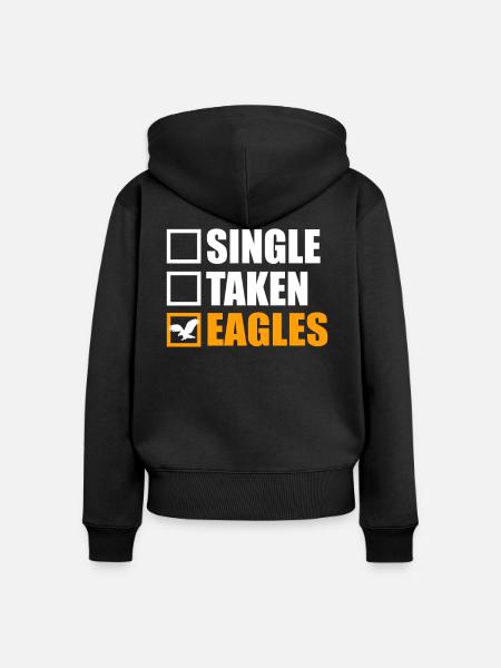 adelaar, eagle, aigle - Frauen Premium Bio Zip Hoodie - Schwarz