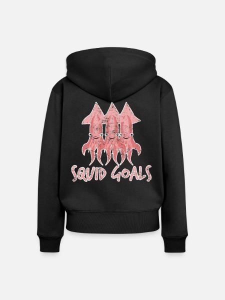 Kind Kinder Geschenkidee - Frauen Premium Bio Zip Hoodie - Schwarz