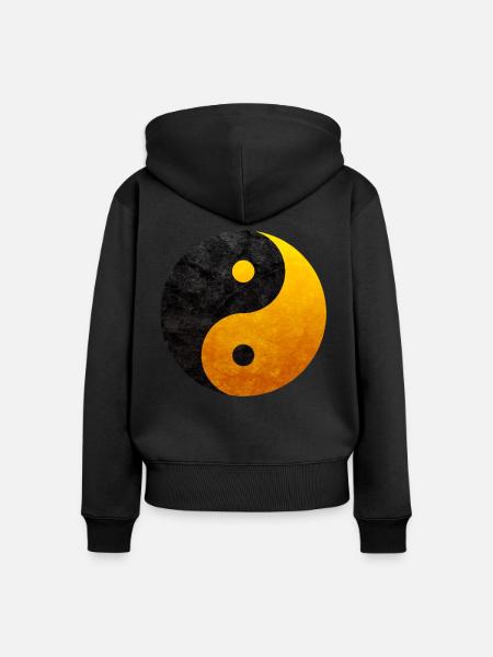 Das Yin und yang - Frauen Premium Bio Zip Hoodie -