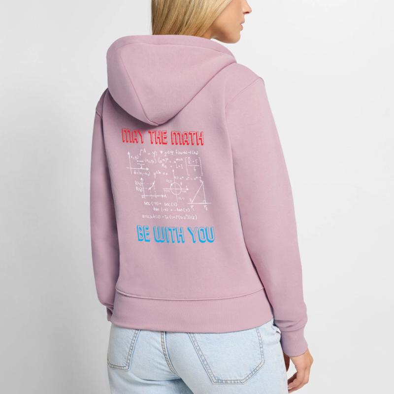 Mathematics Math Computing Numbers Algebra Formula Women's Premium Organic Zip Hoodie
