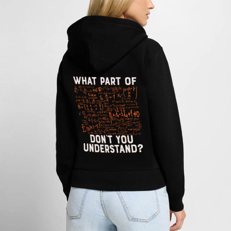 Science physics math gift formula Women's Premium Organic Zip Hoodie