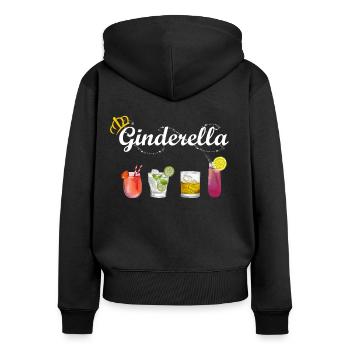 Ginderella Gin Love JGA Women Mallorca Party - Women's Premium Organic Zip Hoodie - black - Back - Julia (174cm)