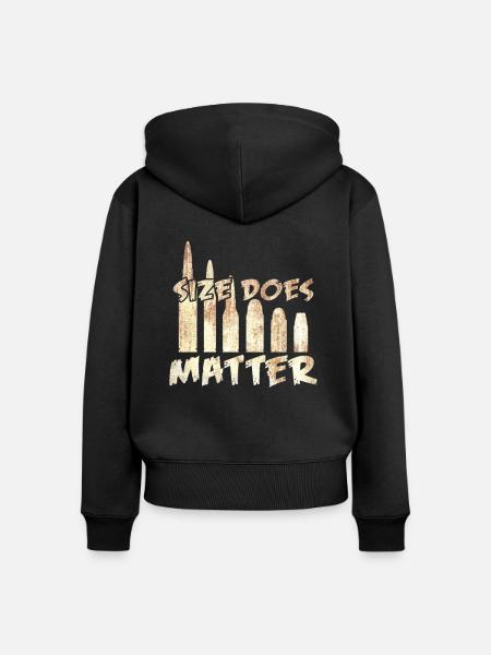 Waffenbesitzer - Frauen Premium Bio Zip Hoodie - Schwarz