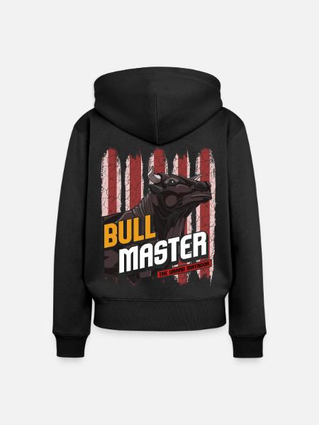 Stier - Frauen Premium Bio Zip Hoodie - Schwarz