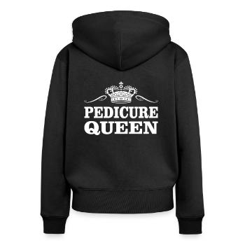 Pedicure Foot Care Foot Care Queen Feet - Women's Premium Organic Zip Hoodie - black - Back - Julia (174cm)