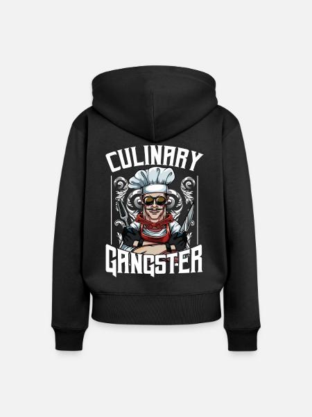 Chefkoch - Frauen Premium Bio Zip Hoodie - Schwarz