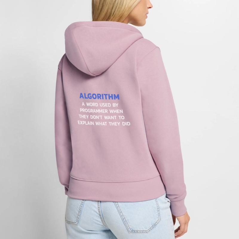 Algorithm Programmer Computer Science T-Shirt Women's Premium Organic Zip Hoodie
