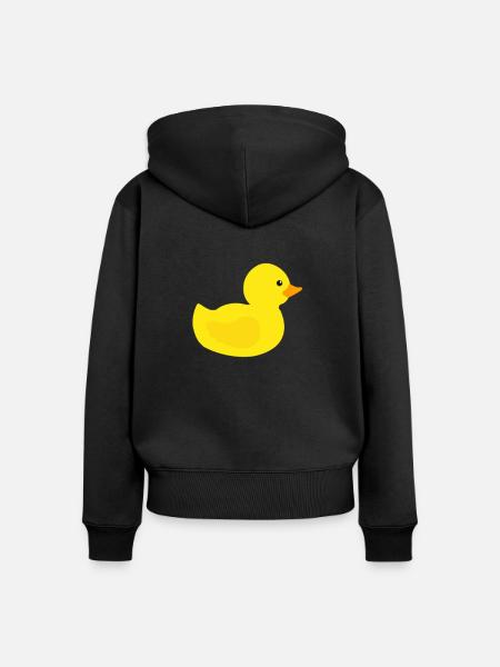 Gummiente - Frauen Premium Bio Zip Hoodie - Schwarz
