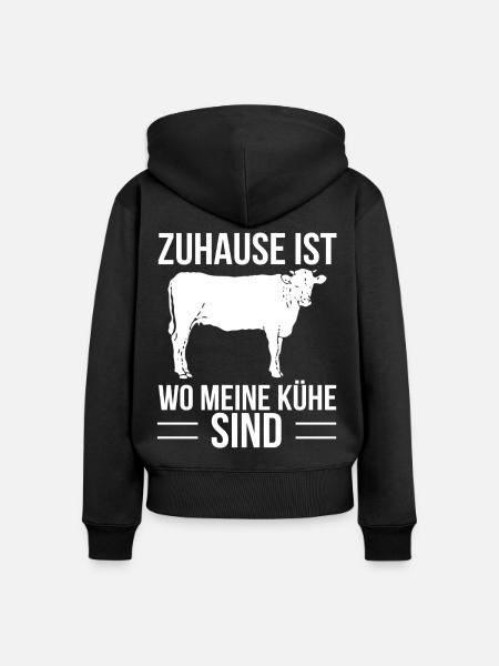 Bauer - Frauen Premium Bio Zip Hoodie - Schwarz