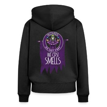 Wizard Role Playing Game - Women's Premium Organic Zip Hoodie - black - Back - Julia (174cm)