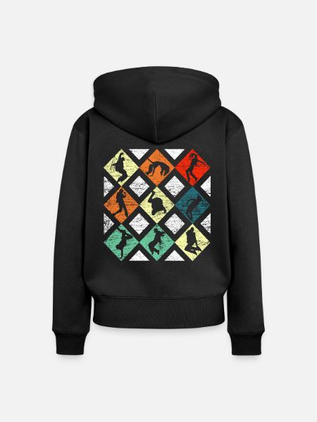 Break Dance - Frauen Premium Bio Zip Hoodie - Schwarz