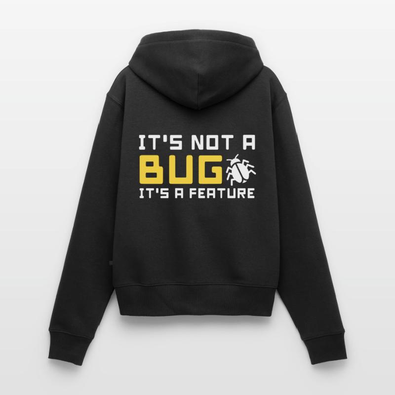 bug feature informatik code programmierer programm Frauen Premium Bio Zip Hoodie