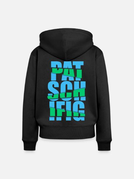 patschifig - Frauen Premium Bio Zip Hoodie - Schwarz
