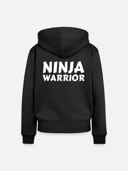 Warrior Education Training Ninja Youth Warrior Ki - Women's Premium Organic Zip Hoodie - black