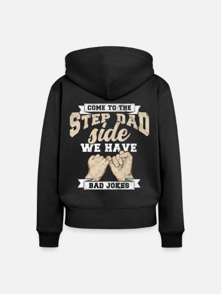 Stiefvater - Frauen Premium Bio Zip Hoodie - Schwarz