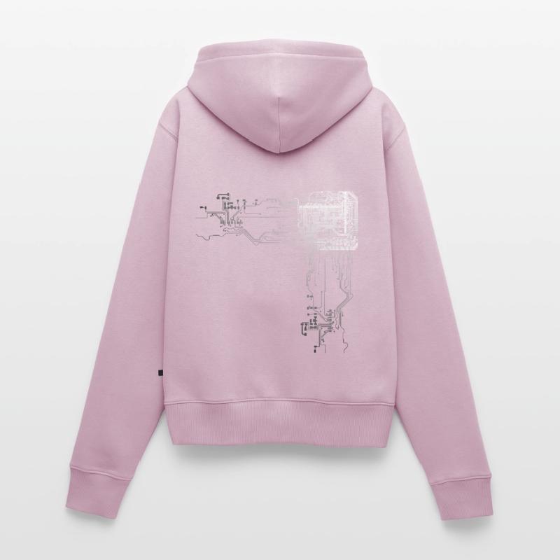 Programmierer CPU Nerd Computerprogrammierer Frauen Premium Bio Zip Hoodie