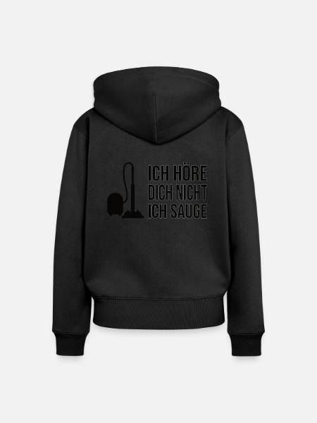 Putzfrau Reinigungskraft Putzhilfe Geschenk Lustig - Frauen Premium Bio Zip Hoodie - Schwarz