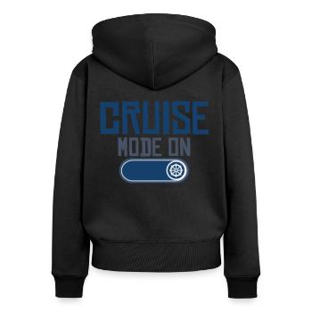 Kreuzfahrt Kreuzfahrtreise Kreuzfahrtschiff Urlaub - Frauen Premium Bio Zip Hoodie - Schwarz - Hinten - Julia (174cm)