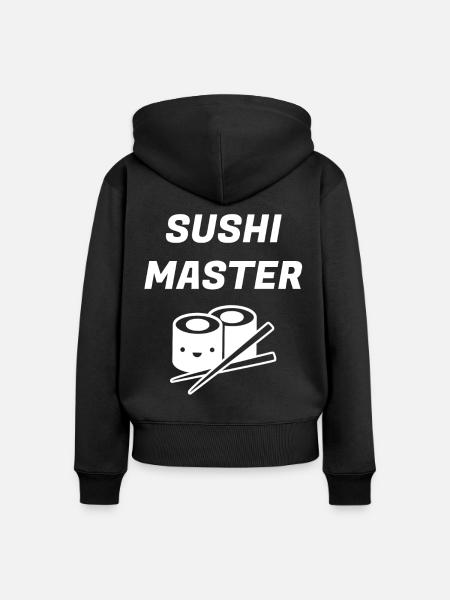 Sushi - Frauen Premium Bio Zip Hoodie - Schwarz