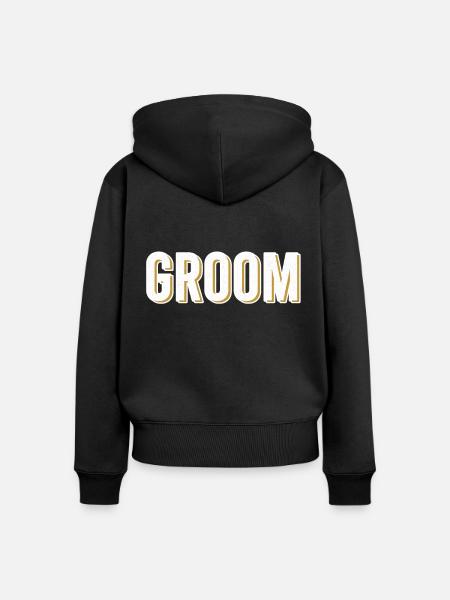 Groom - Frauen Premium Bio Zip Hoodie - Schwarz