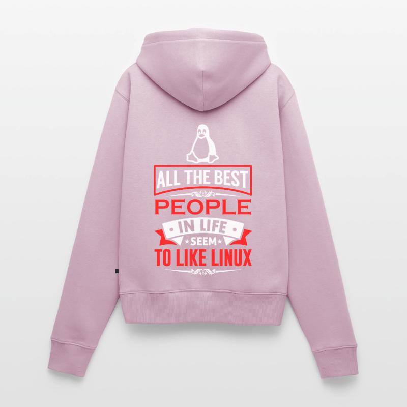 Linux Coding Nerd Sysadmin Geek Administrator Sweat à capuche zippé Premium bio Femme