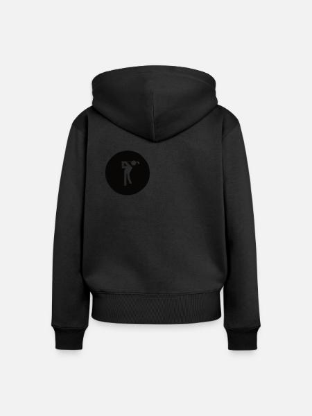 Golfen Golf Golfer Golfball - Frauen Premium Bio Zip Hoodie -