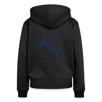 Biochimie Biochimiste Biochimiste Biochimiste - Sweat à capuche zippé Premium bio Femme - noir - Dos - Julia (174cm)